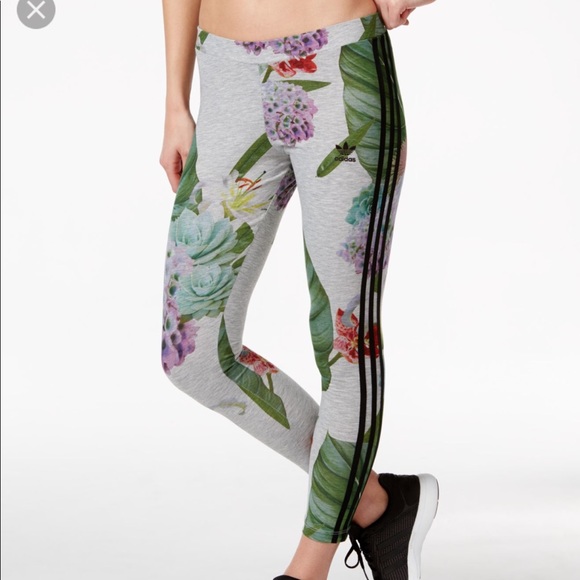 adidas women's floral leggings